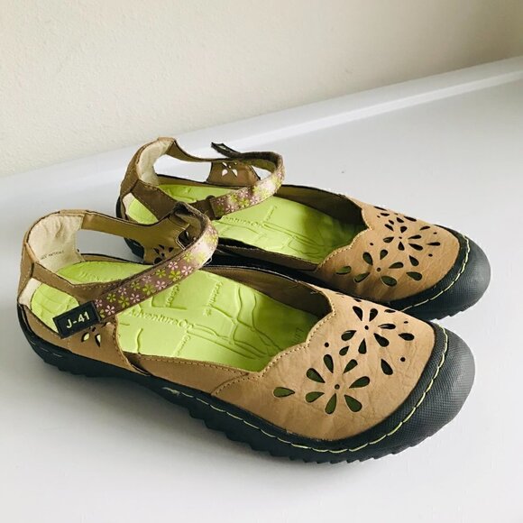 J-41 Kelly Beige Vegan Mary Jane  Shoes Size 8 - Picture 2 of 7